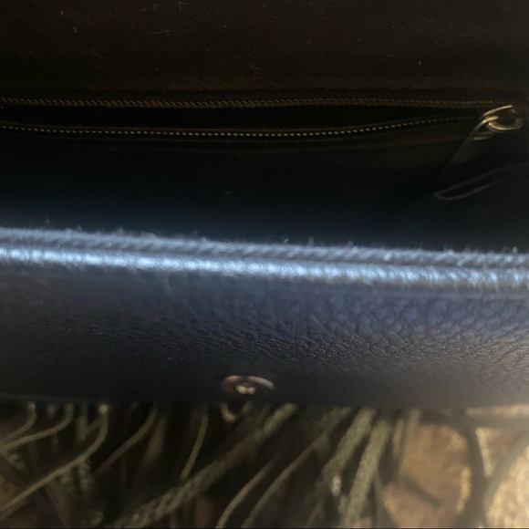 Urban Outfitters Bags Uo Ecote Black Studded Fringe Saddle Bag